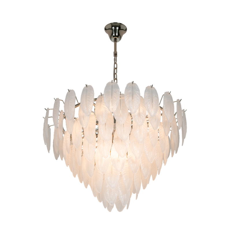 Silver Leaf Chandelier