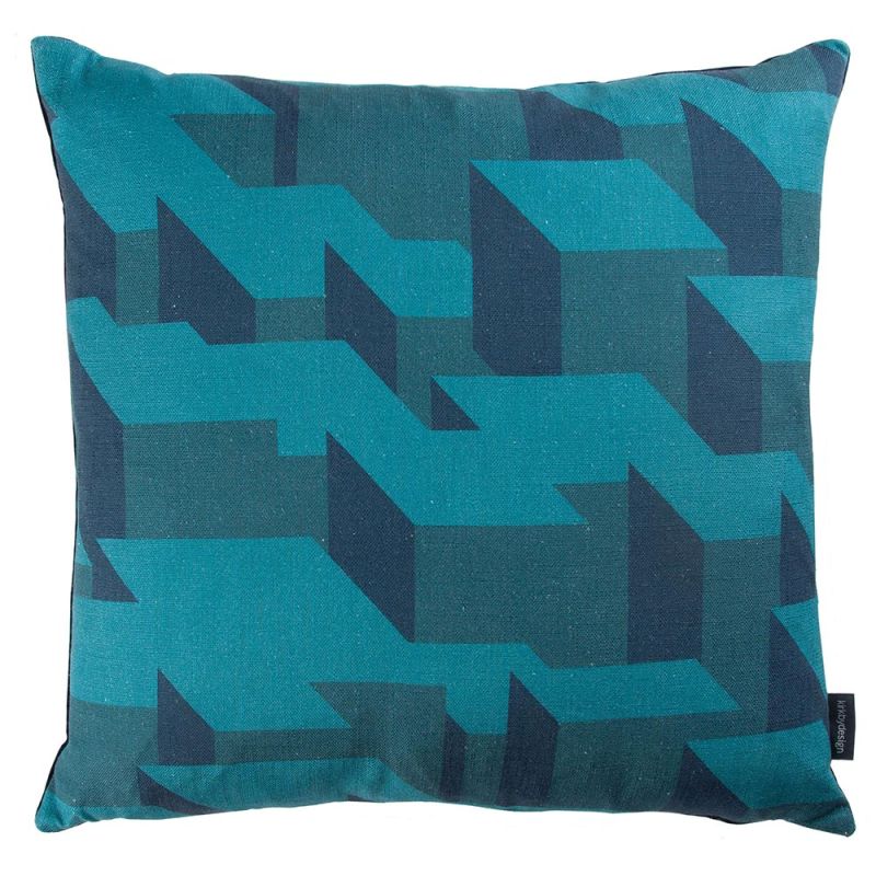 Kirkby Design x Eley Kishimoto 'Cubic Bump' Cushion - Teal