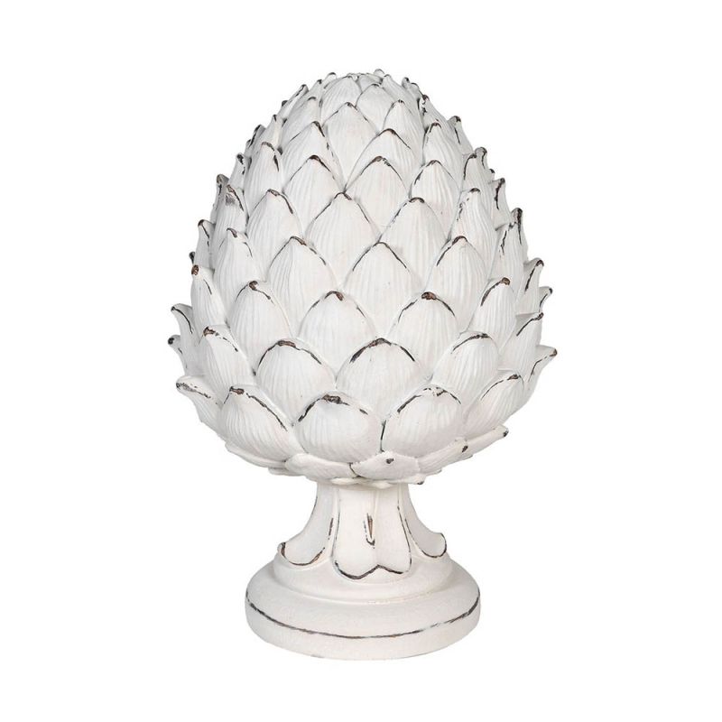 decadent artichoke-shaped decorative object on ornate pedestal