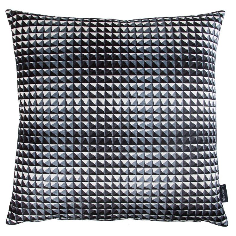 Kirkby Design x Eley Kishimoto 'Domino Pyramid' Cushion - Monochrome