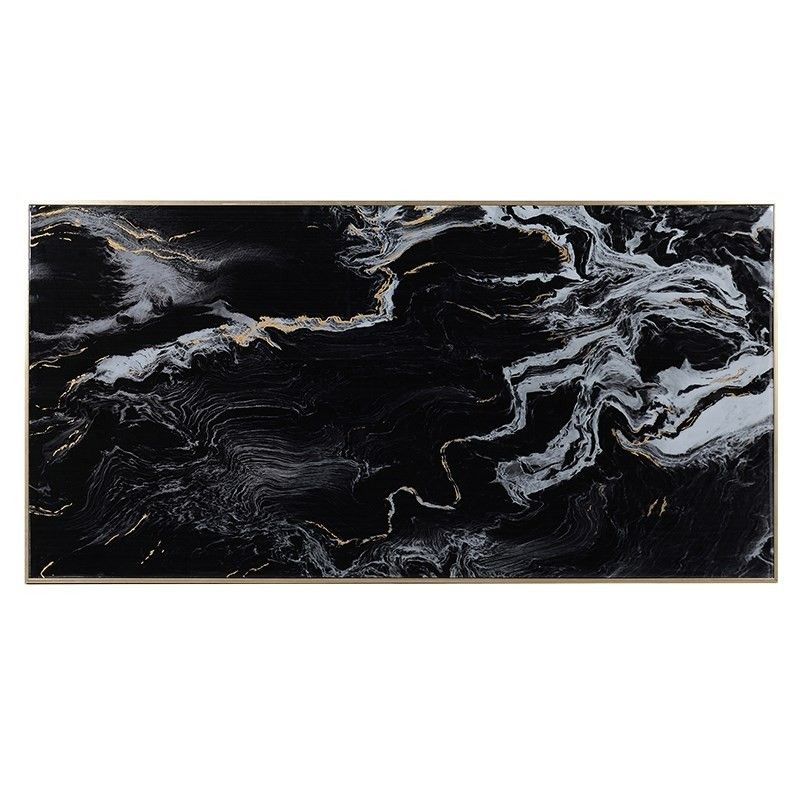 Glamorous black marble metamorphic canvas print