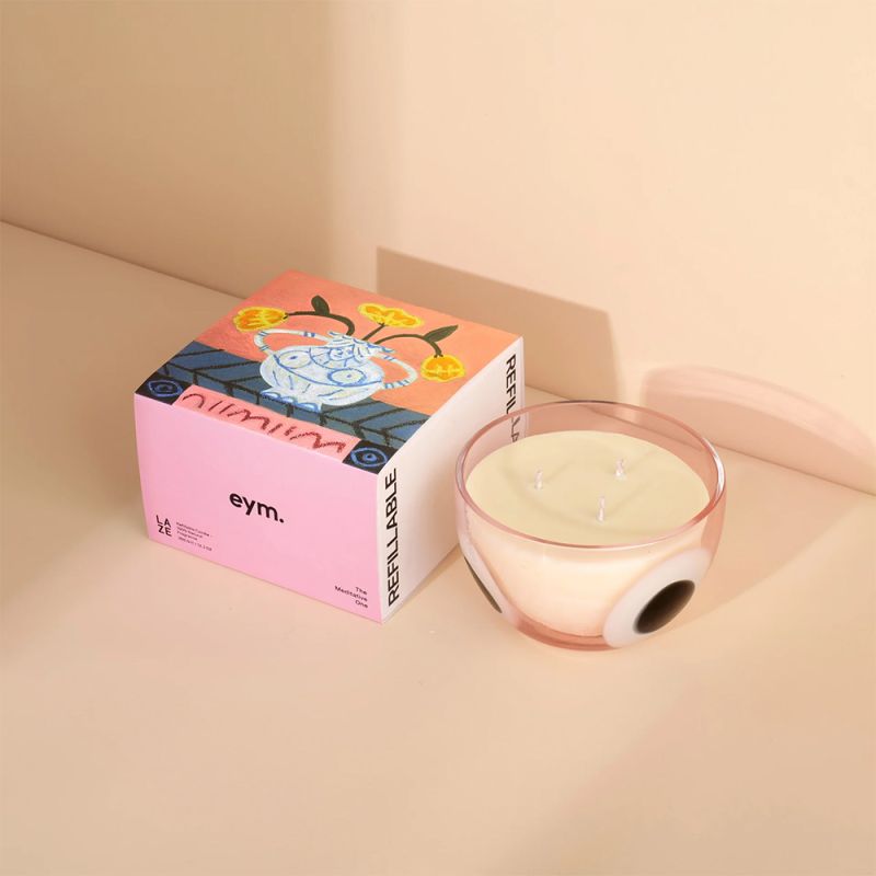 Eym Evil Eye Refillable Candle Laze Fragrance Eym Sweetpea & Willow