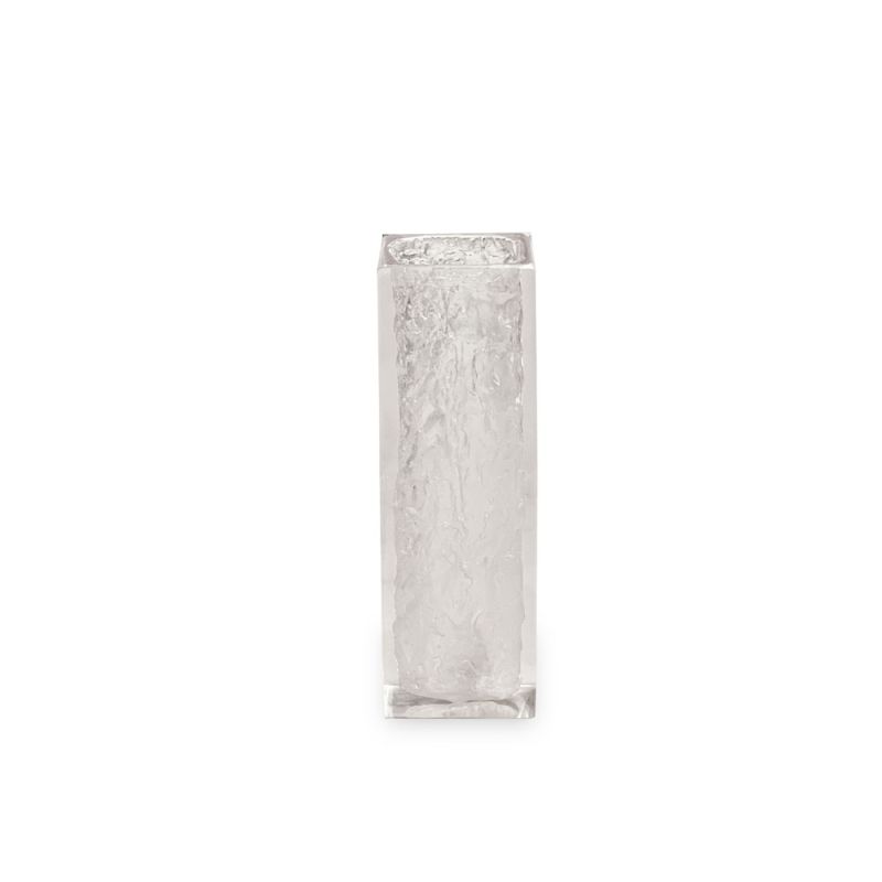 Small textured glass vase 