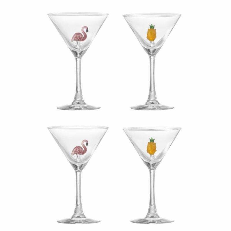 Elevate your mixology with the Misa Cocktail Glass set of 4. Perfect for serving cocktails in style, adding charm to any gathering.