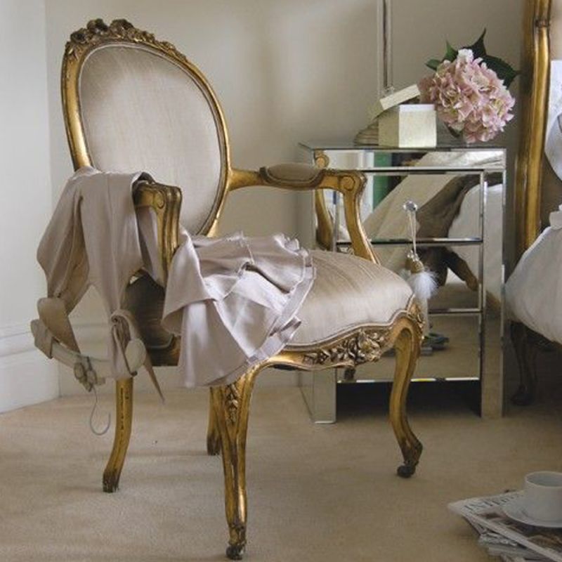 Gold Gilt Emmanuel Ribbon Armchair