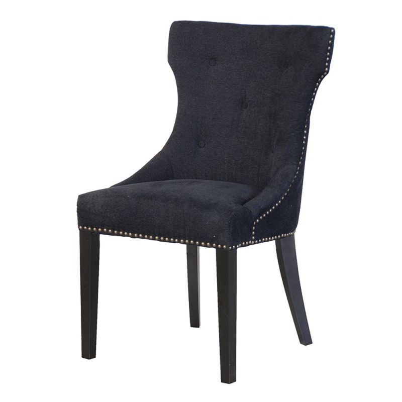 Grange Black Studded Chair