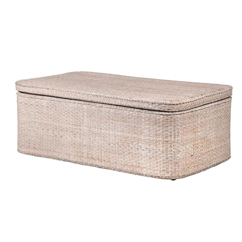 Natural rattan storage box