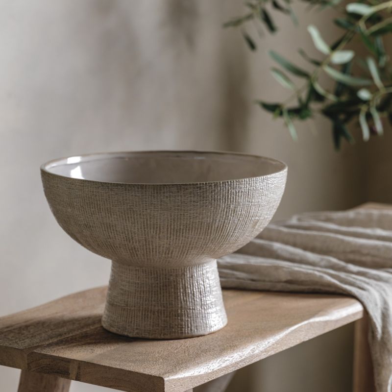 Subtle rib textured vase