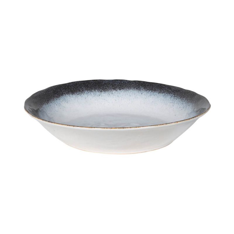 Striking, navy edge bowl