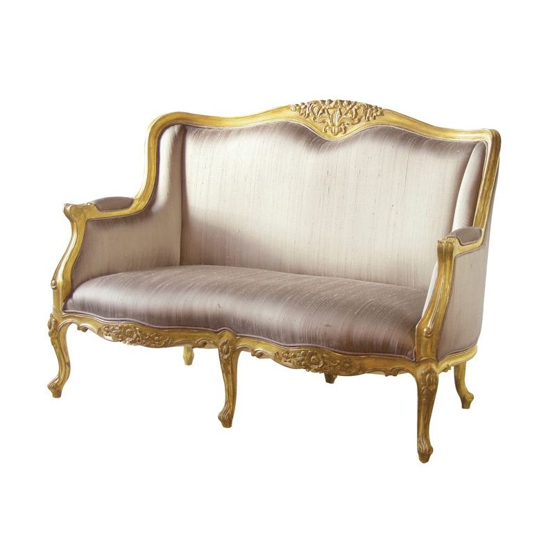 Gold Gilt Emmanuel 2 Seater Sofa