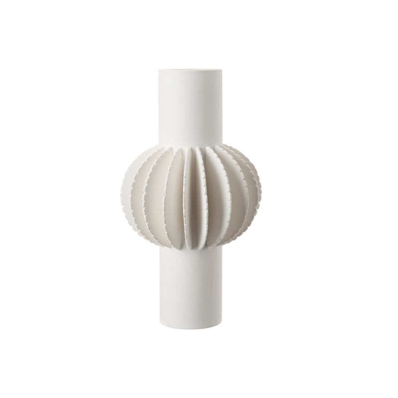 Lara Ceramic Vase - White