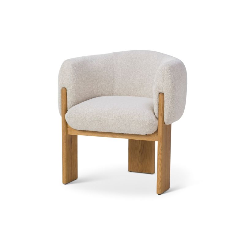 Lucca Dining Chair - Bilma Sand/Dry Honey Oak