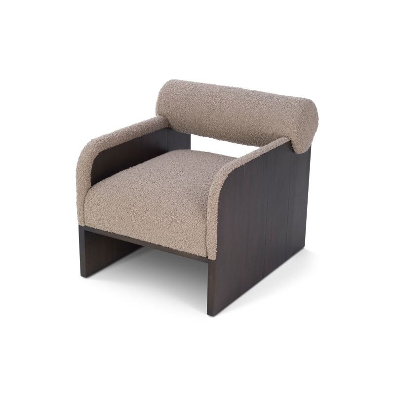 Elis Occasional Chair - Beverly Boucle Espresso Grey