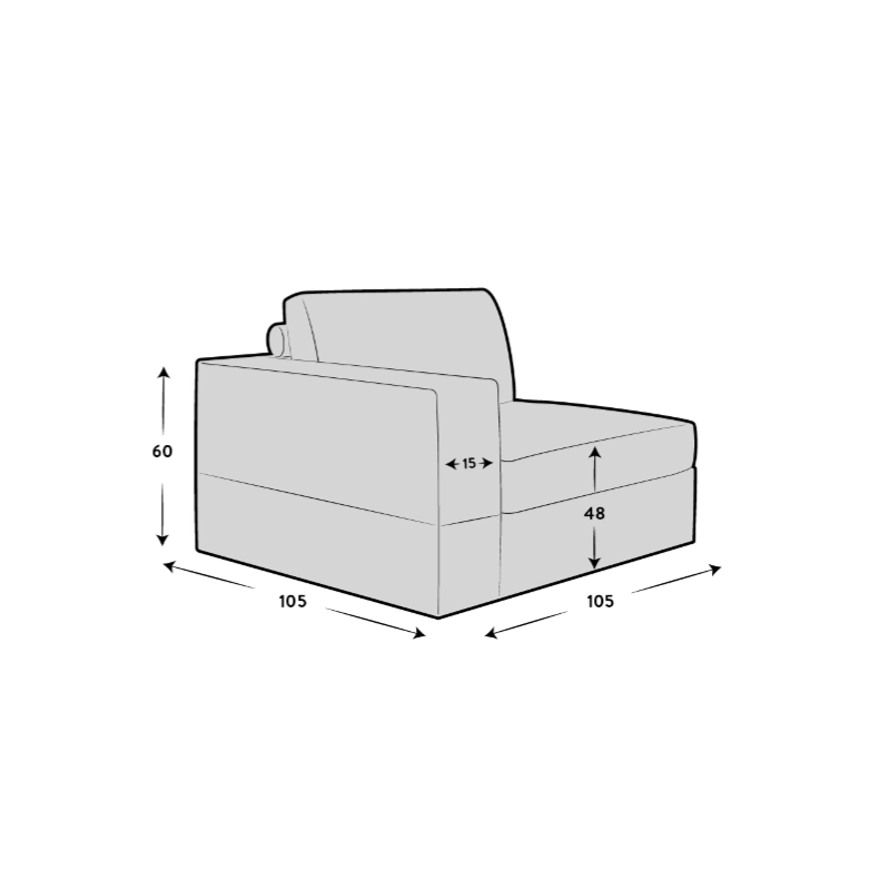 End Seat - Left Hand Facing