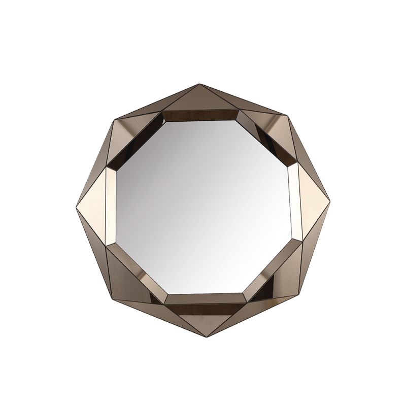 Bronze mirror assembled from a multitude of mirrored facets