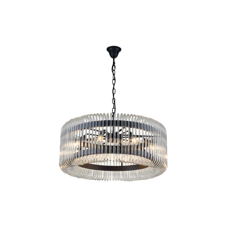 Mist Pendant Lamp - Antique Black/Clear Glass