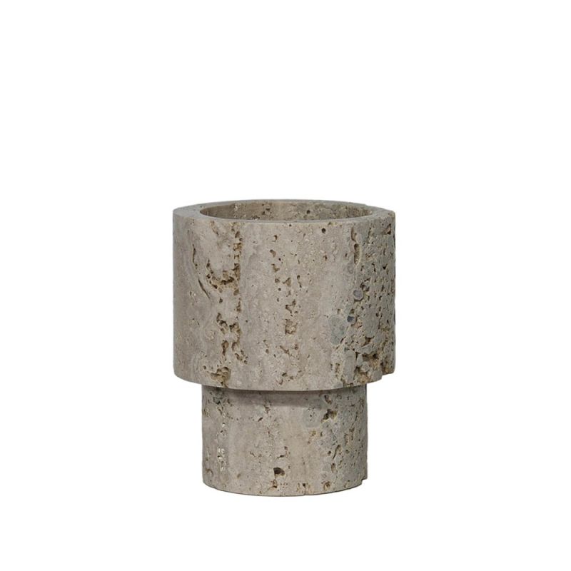 textured neutral coloured marble centerpiece