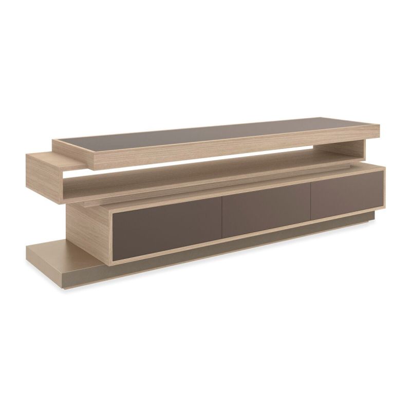 Discover the stylish La Moda Media Cabinet by Caracole, featuring chic storage solutions and elegant design perfect for any modern living space.