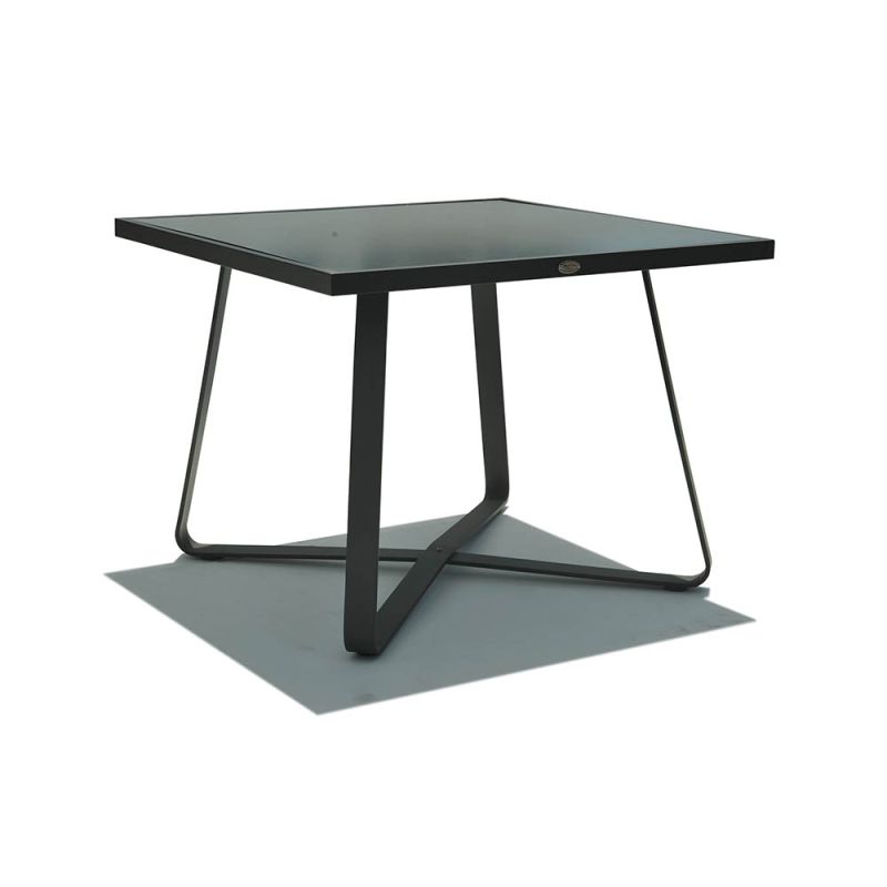 Chic Matte Black Dining Table
