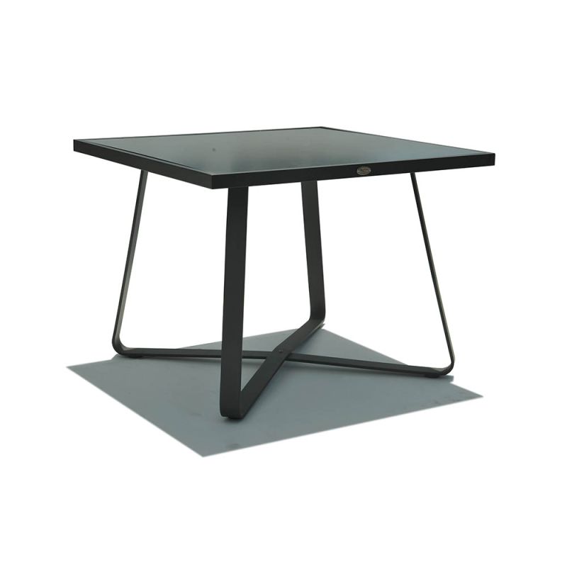 Chic Matte Black Dining Table
