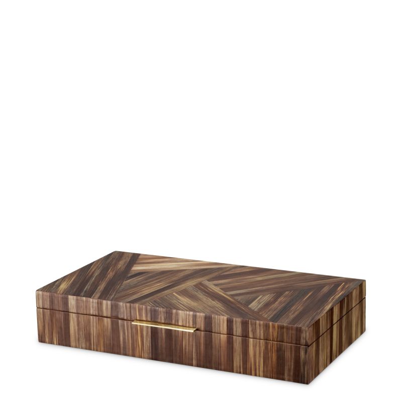 Harvard Box - Marquetry Brown