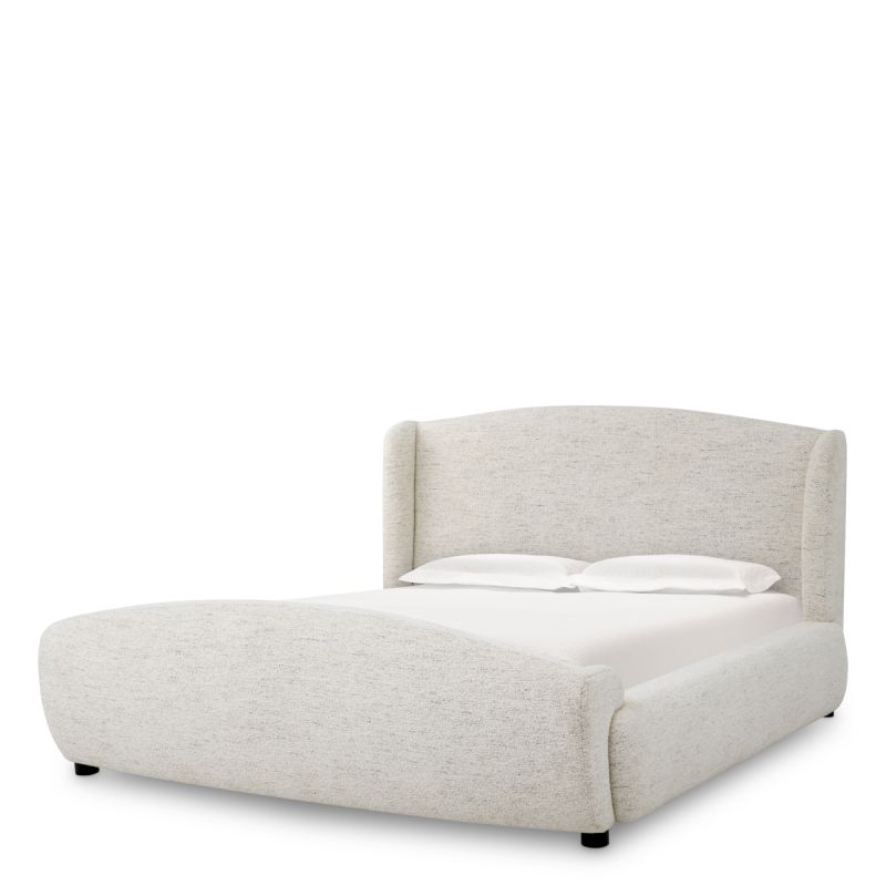 Mellory Bed Frame - Seashell Off-White