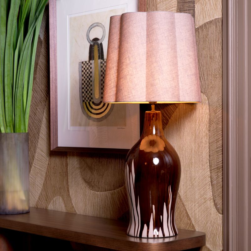 Beatriz Table Lamp - Brown