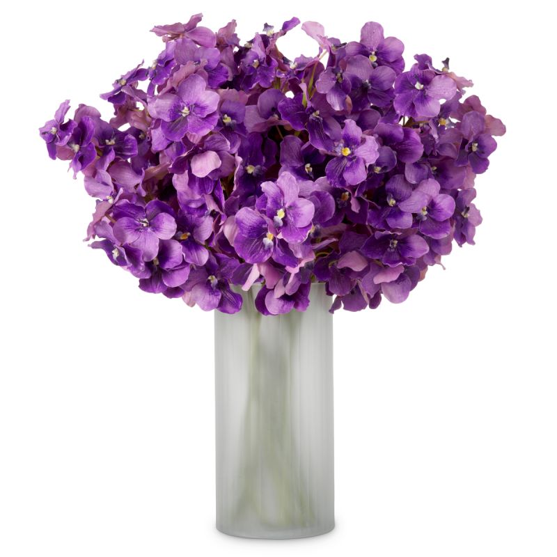 Real Touch Bouquet of Vanda Orchids - 24 pcs - Purple