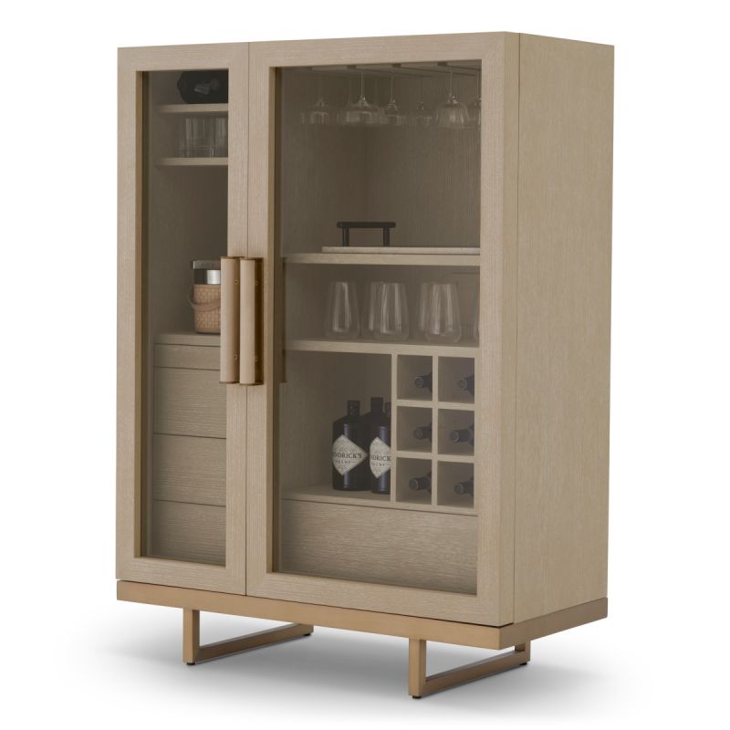 Connaught Bar Cabinet - Washed Oak