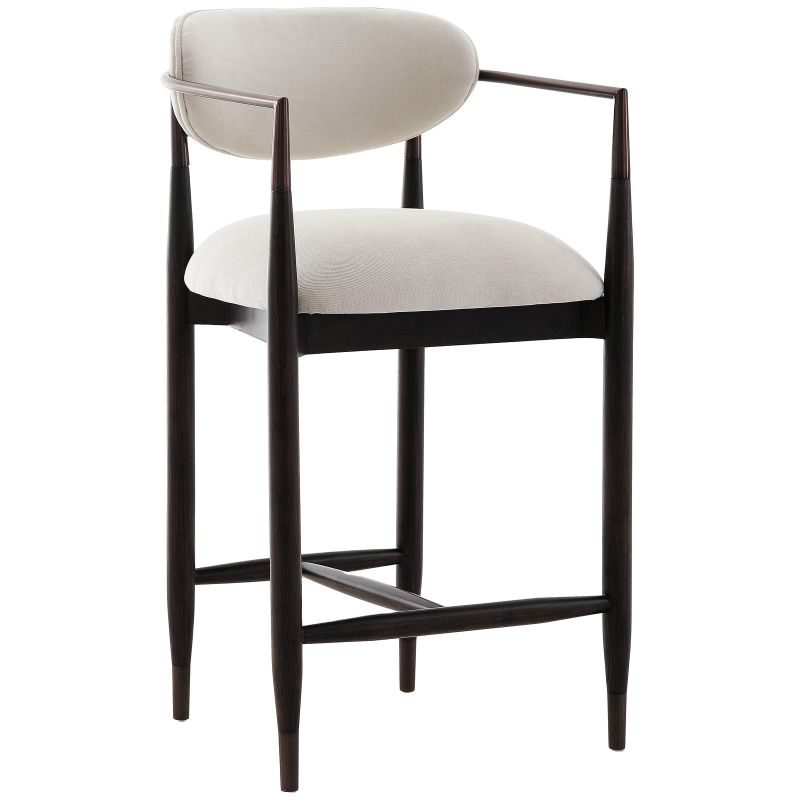 Soho Counter Stool - Walnut & Bronze