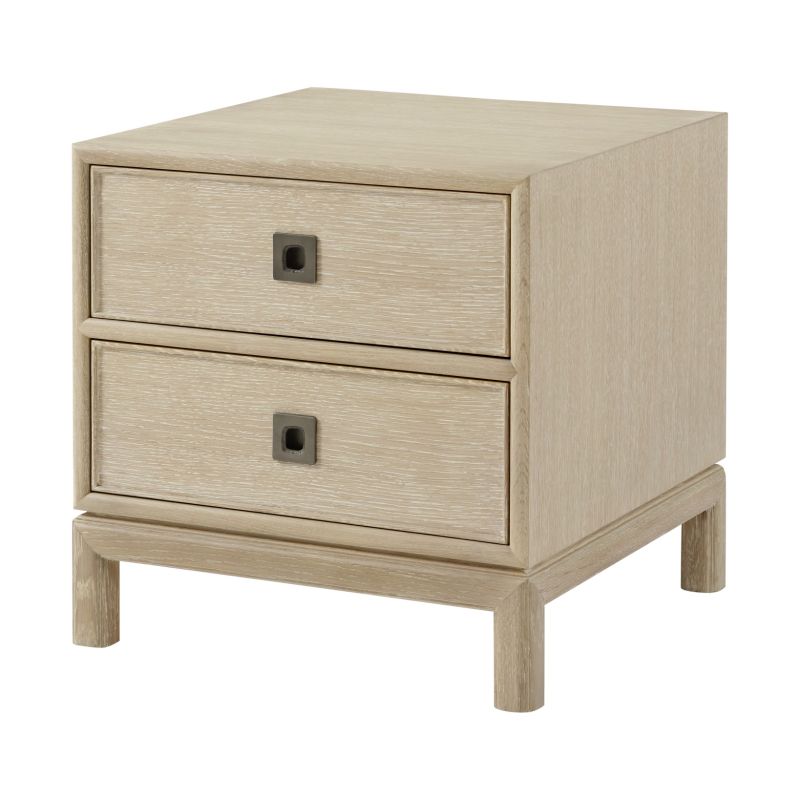 Montauk 2-drawer Side Table - Light