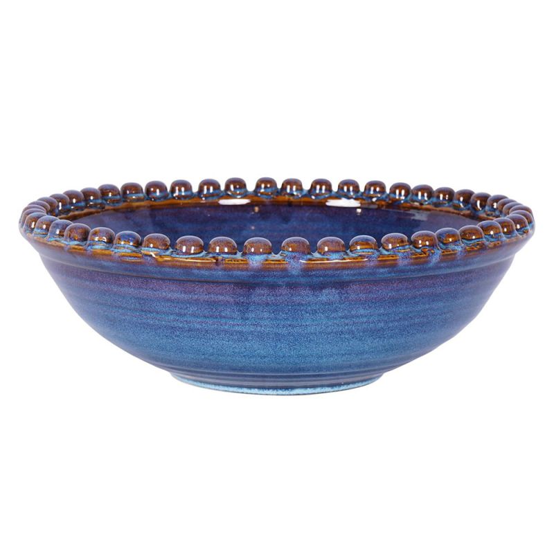 Ceramic bowl with sleek bobbin detail