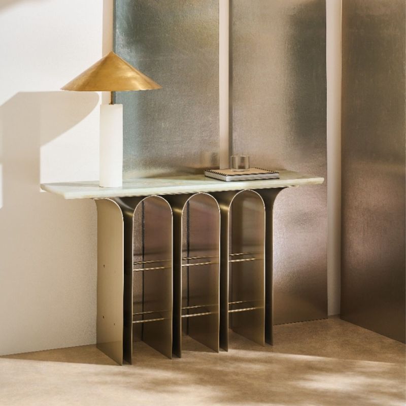 Discover elegance with the Nexus Console Table by Caracole, featuring sleek lines and a chic design perfect for any modern living space.