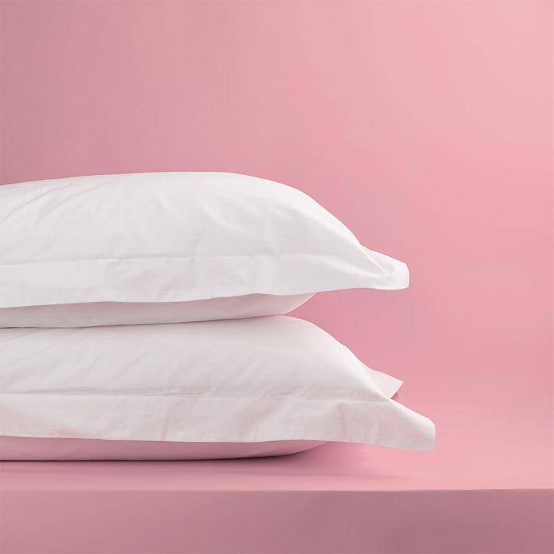Luxury hotel soft and strong 400tc white oxford pillowcases