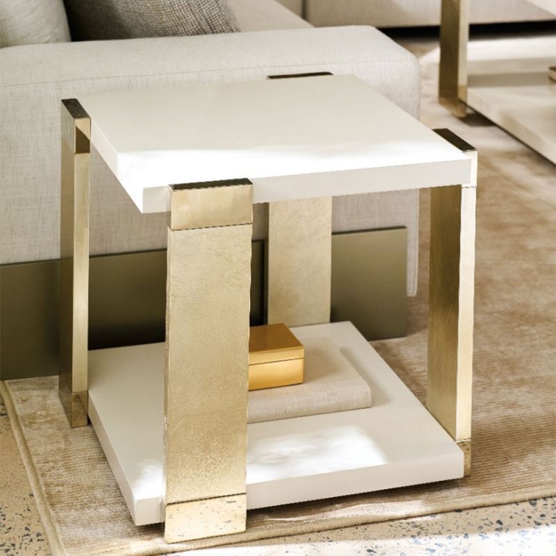 Discover the Parius End Table by Caracole, a perfect blend of elegance and functionality, ideal for enhancing your living space with style.