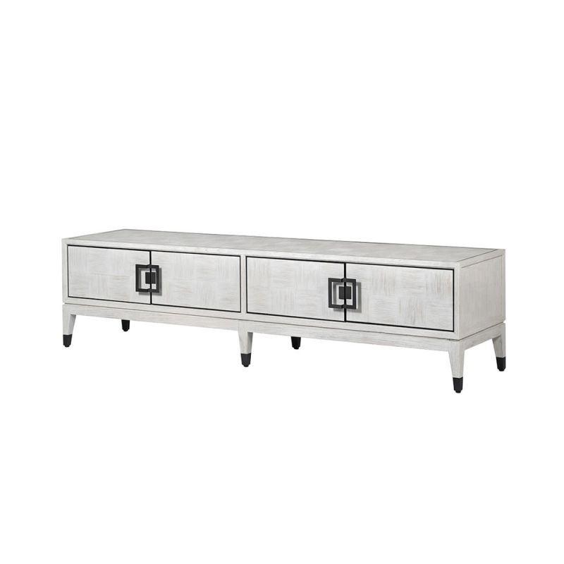 Pascal 4-Door Entertainment Unit - White