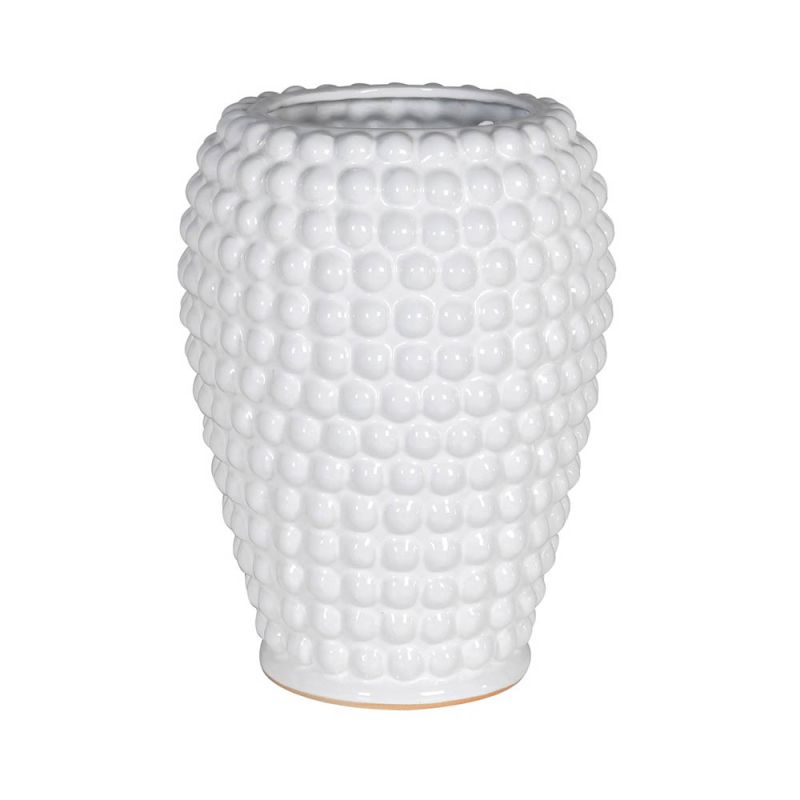 Radiant vase with bubble-like pattern