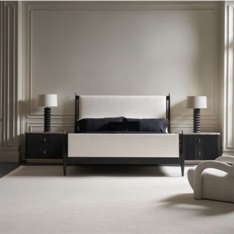 Discover the sleek Rhythm Bedside Table in black from Caracole. Perfectly blend style and functionality for your bedroom decor.