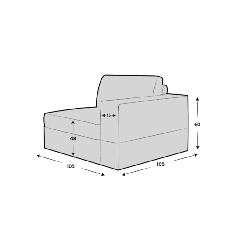 End Seat - Right Hand Facing