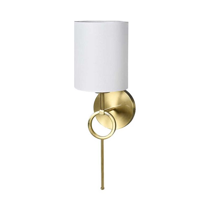 Glamorous wall light with gold ring design base 