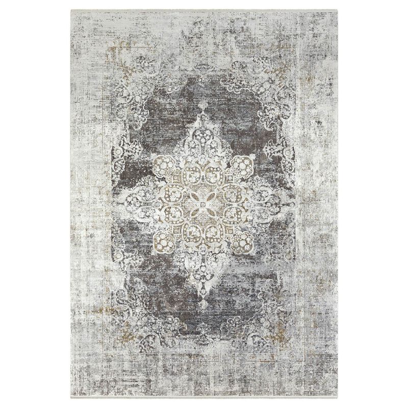 Vintage grey woven rug