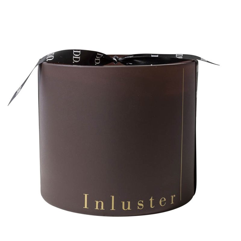 Brown glass candle