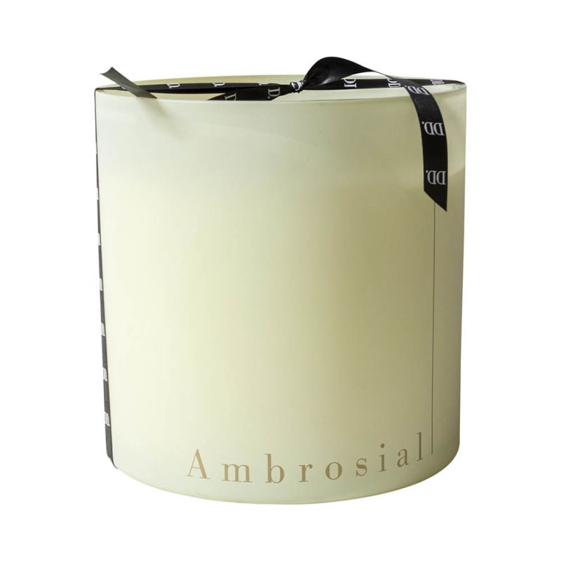 Large cream coloured candle