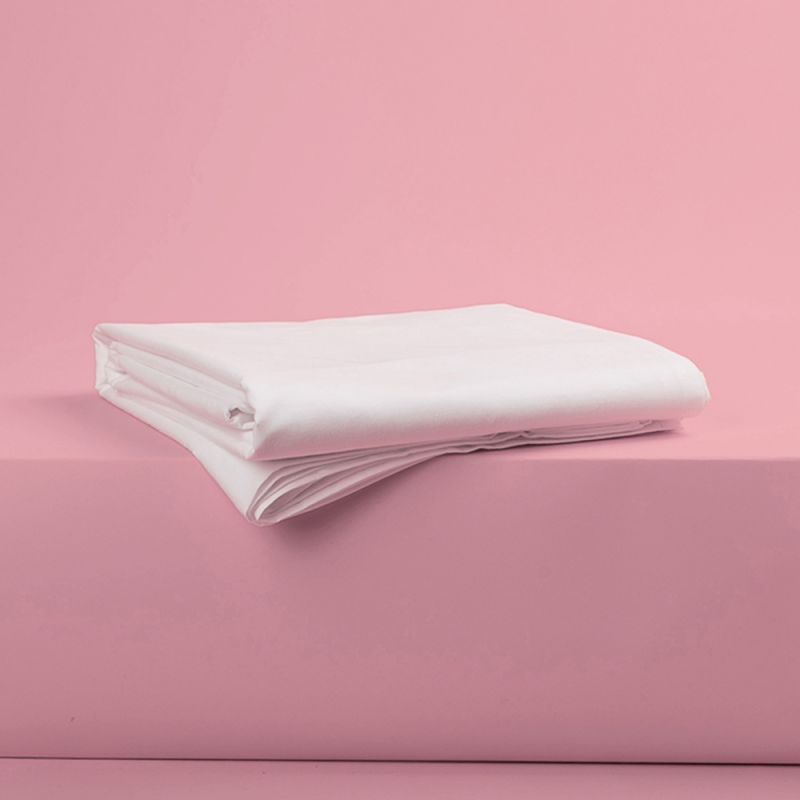 Luxury hotel soft and strong 400tc white flat sheet