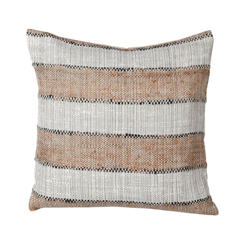 A fabulous striped cotton and polyester cushion 