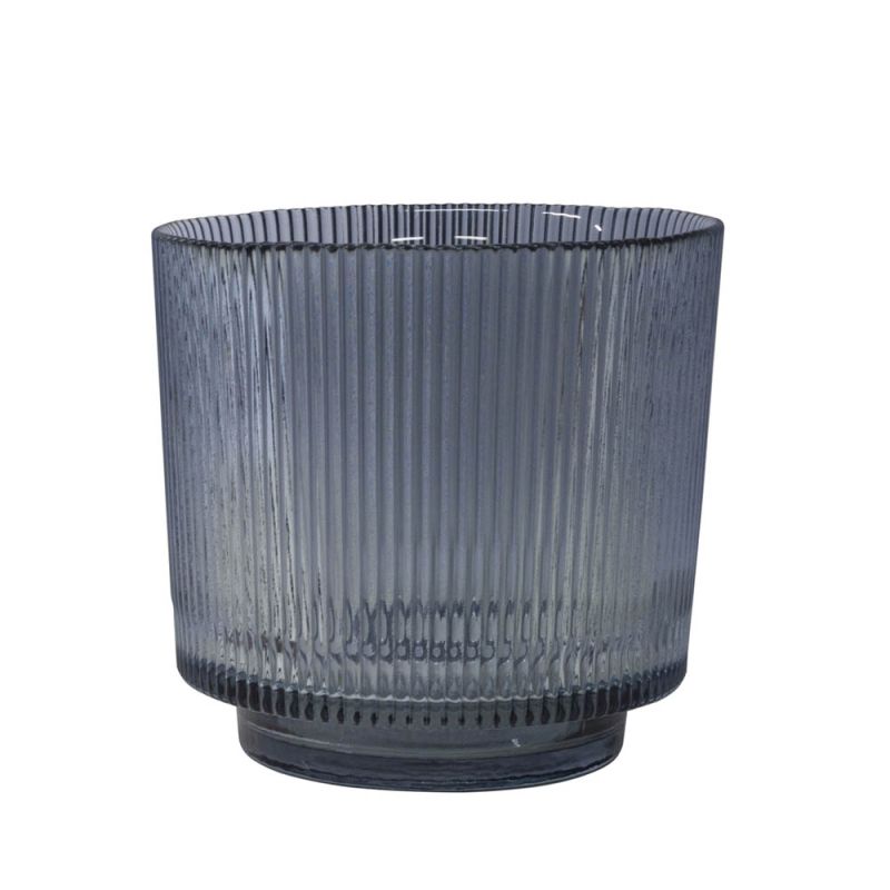 Sprayed glass candle holder