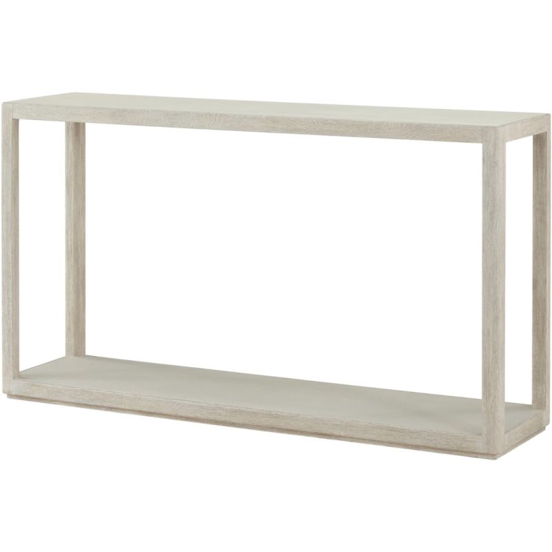 Wooden console table in white washed wood