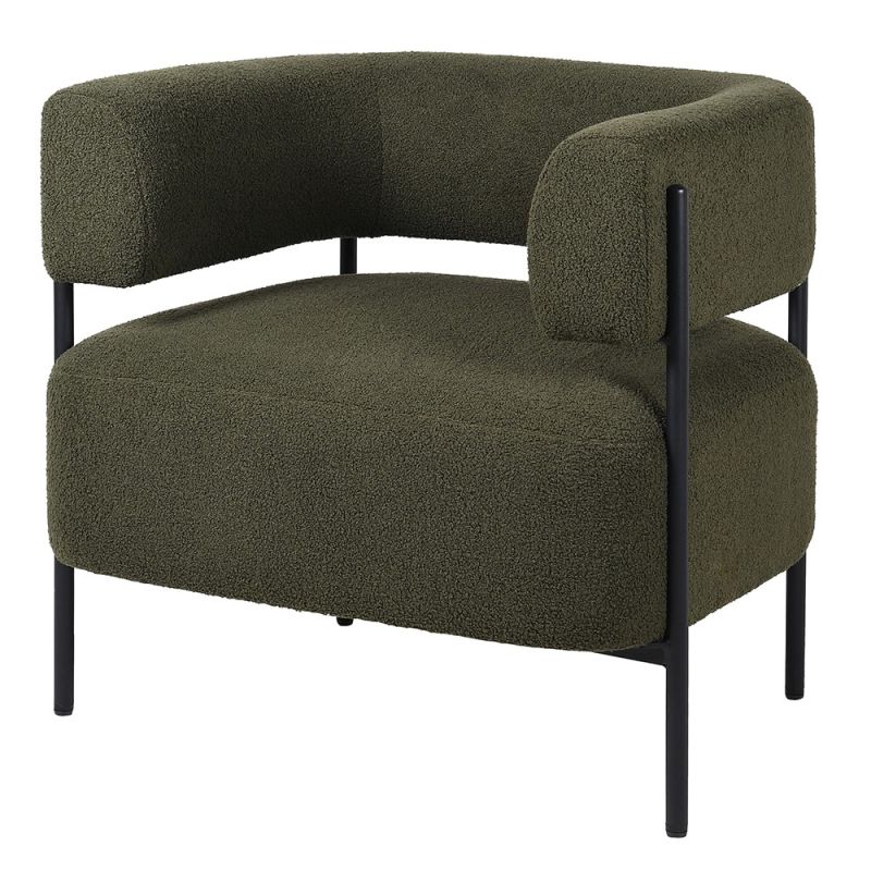 Beautiful green upholstered armchair