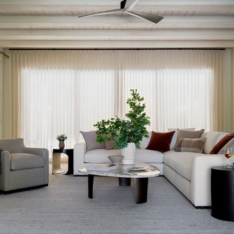 White marble coffee table with brown legs