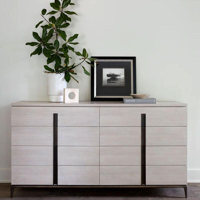 White oak and cedar chest of drawers